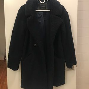 NEW Navy Teddy Coat